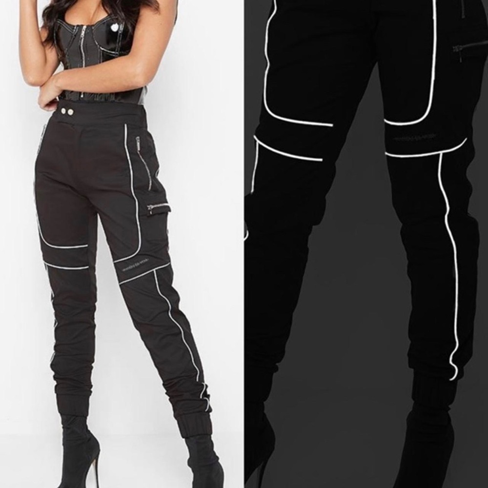 Maniere De Voir Reflective Cargo pants